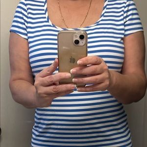 Nice blue and white top!